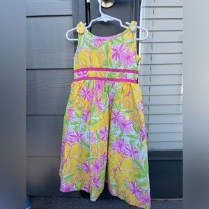 Lilly Pulitzer Elephant Floral Sun dress Size 5T